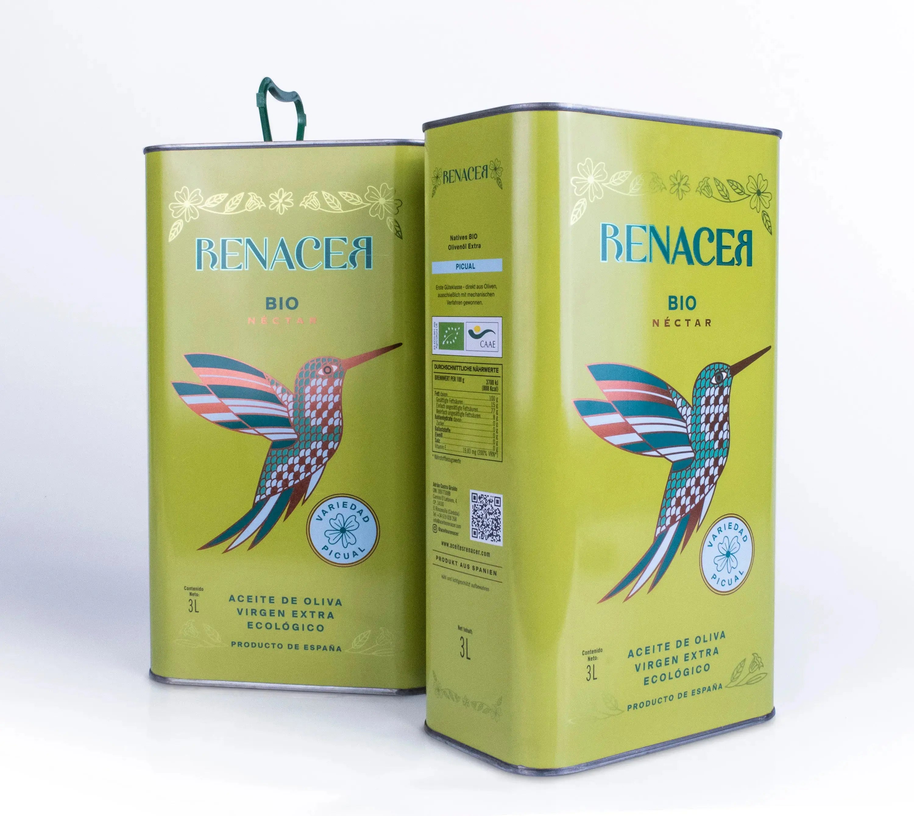 Pack 2 Latas Aceite Oliva Ecológico Picual 3L Córdoba | Oferta