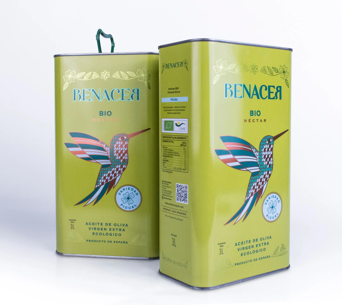 Lata de aceite de oliva virgen extra ecológico rico en antioxidantes, base de los beneficios del AOVE para la salud según estudios científicos