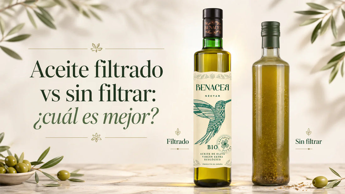 Aceite de oliva virgen extra ecológico filtrado vs sin filtrar – Aceites Renacer