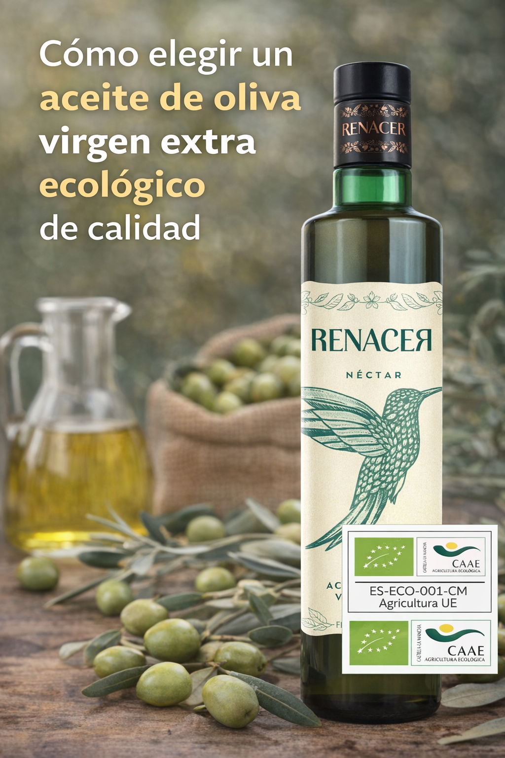 Cómo elegir un aceite de oliva virgen extra ecológico de calidad