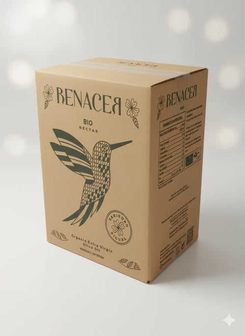 Caja de 12 botellas de 500 ml de aceite de oliva virgen extra ecológico
